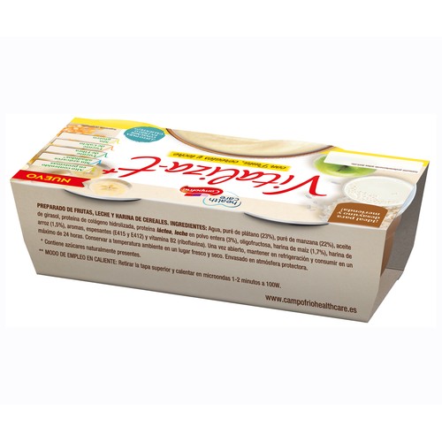 CAMPOFRÍO HEALTHCARE Vitaliza-t fruta y cereales 2 x 130 gr.