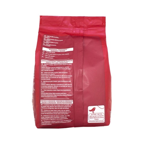PRODUCTO ALCAMPO Café en grano natural Tradición 500 g.