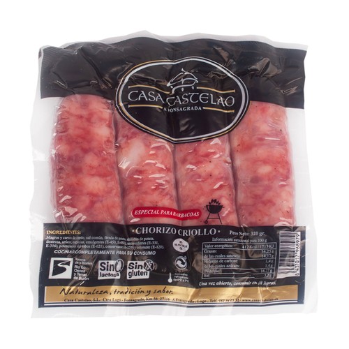 CASA CASTELAO Chorizo criollo 320 g.