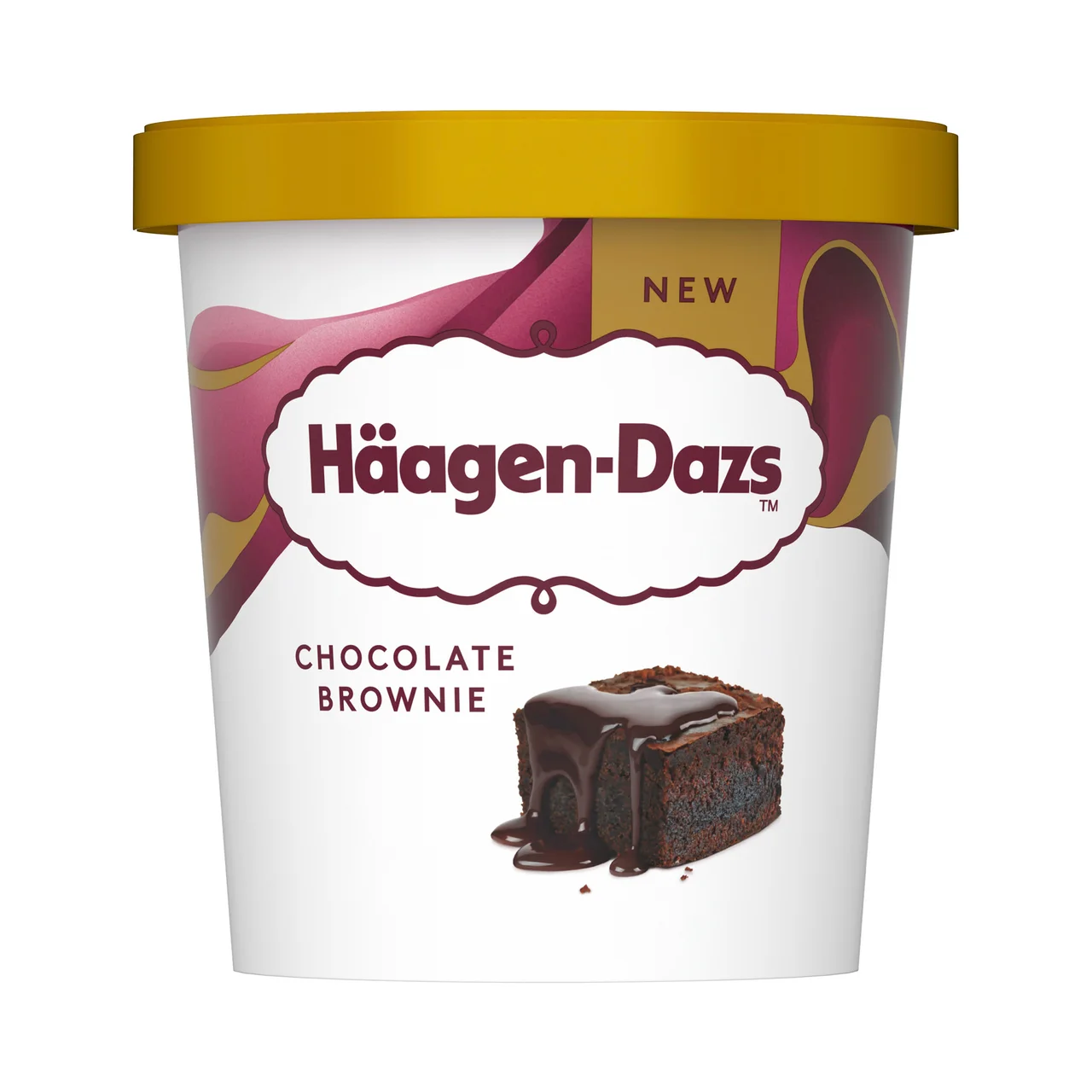 Tarrina de helado de chocolate con trocitos de brownie 420 ml.