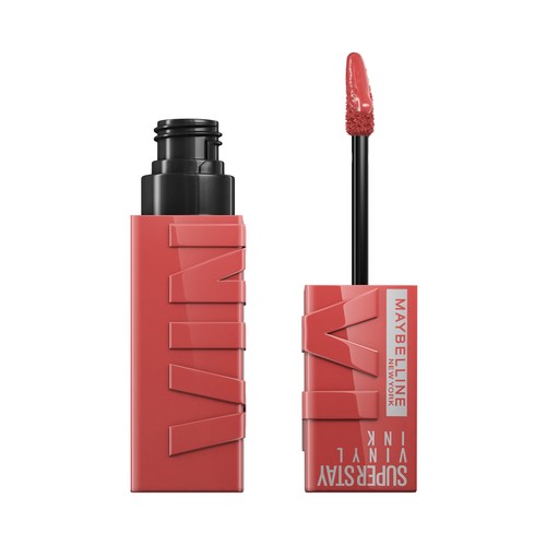 MAYBELLINE  Superstay vinyl ink  tono 015 Peachy  Lápiz de labios en tinta líquida con acabado efecto vinilo.