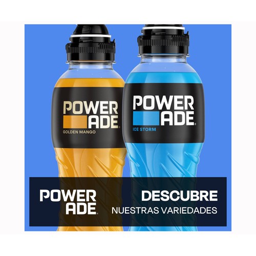 POWERADE Bebida deportiva golden mango botella 500 ml.