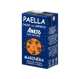 Imagen de ANETO Caldo para paella de pescado y marisco brik de 1 l.