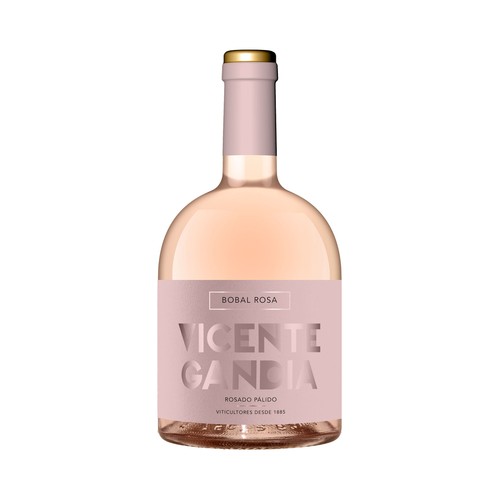 VICENTE GANDIA Vino rosado Bobal con D.O.P. Utiel - Requena botella 75 cl.