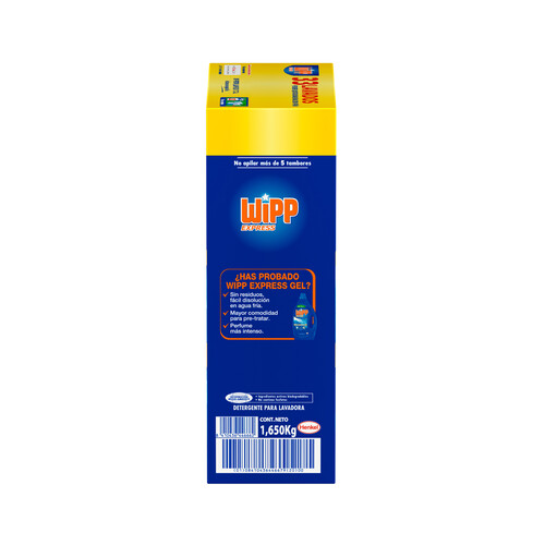 WIPP EXPRESS Detergente en polvo WIPP EXPRESS 33 dosis.