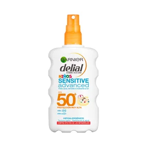 DELIAL Protector solar en spray especial para niños, con factor de protección 50+ (muy alta) DELIAL Sensitive advanced 200 ml.
