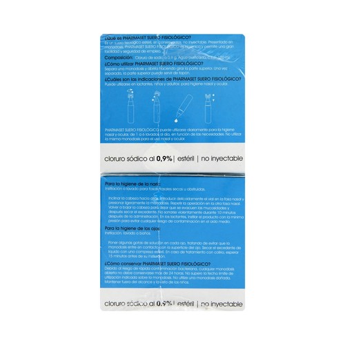 PHARMASET Suero fisiológico nasal y oftálmológico PHARMASET 2 x 30 Monodósis