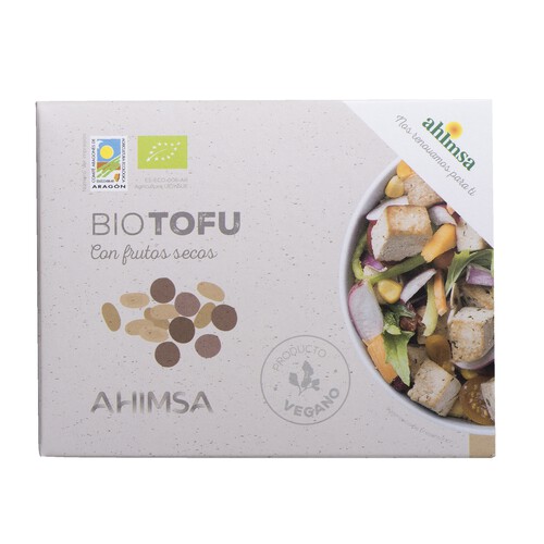 AHIMSA Tofú con frutos secos, ecológico AHIMSA 230 g.