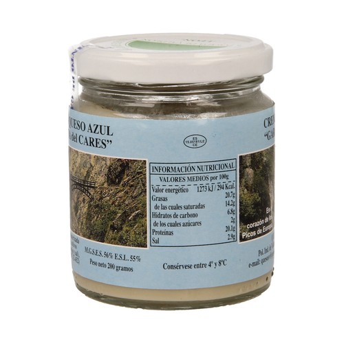 GARGANTA DELL CARES Crema de queso para untar azul GARGANTA DELL CARES 200 g.