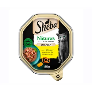 SHEBA Alimento de gato húmedo en tarrina sabor pollo 85 gr.
