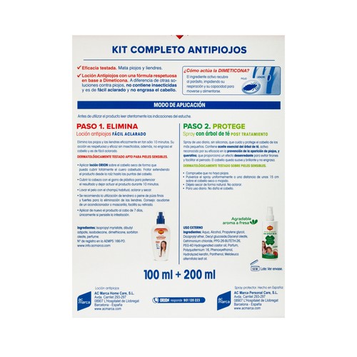 ORION Tratamiento completo antipiojos, sin insecticidas