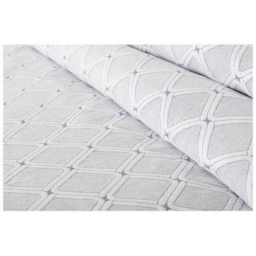 Colcha jacquard rombos 135-150cm  240x260 blanco o azul. LUMATEX