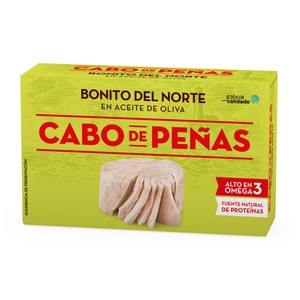 Imagen de CABO DE PEÑAS Bonito del norte en aceite de oliva lata de 72 g.