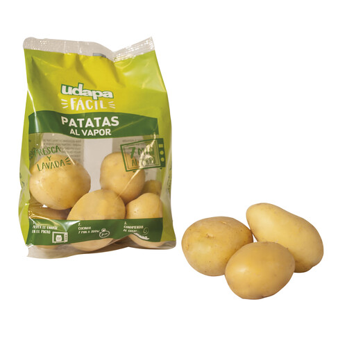 Patatas al vapor, especial microondas UDAPA FÁCIL 400 g.