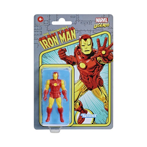 Figura Iron Man articulada 9,5cm. MARVEL Legends.