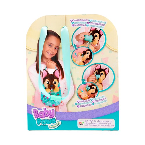 Peluche Interactivo Baby Paws Yummy Pastor Alemán IMC TOYS