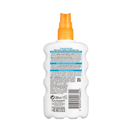 DELIAL Sensitive advanced Protector solar en spray con factor de protección 50+ (muy alto) 200 ml.
