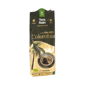 TIERRA MADRE Oro Café molido (100% arábica) tueste natural, ecológico, origen Colombia 250 g.