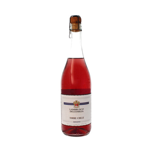 TORRE COLLE  Vino rosado lambrusco, típio de Italia TORRE COLLE botella de 75 cl.