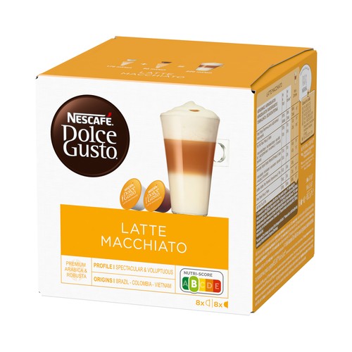 DOLCE GUSTO Café en cápsulas Latte Macchiato  I2, 8 uds.