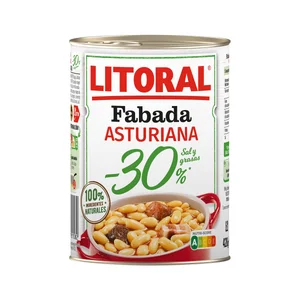 LITORAL Fabada Asturiana -30% sal y grasas 420 g.
