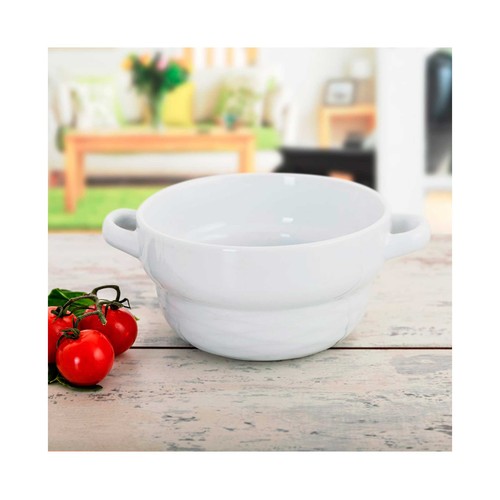 Bol para Sopa de Gres color blanco 50cl Vita, QUID