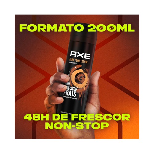 AXE Essentiel dark temptaion Desodorante en spray para hombre, antitranspirante 48 horas 200 ml.