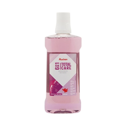 PRODUCTO ALCAMPO Total care 6 en 1 Enjuague bucal de uso diario sabor a menta 500 ml.