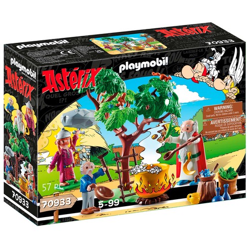 Playset Astérix: Panorámix con el caldero de la Poción Mágica  PLAYMOBIL Asterix 70933.