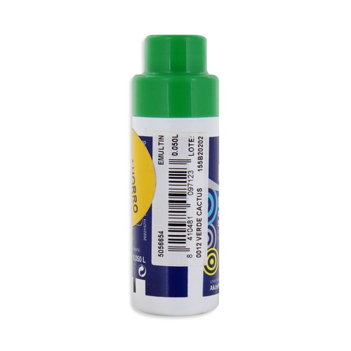 Colorante líquido superconcentrado, color verde cactus, BRUGUER Emultín, 50ml.