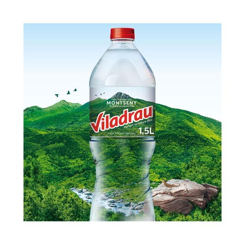 VILADRAU Agua mineral natural del Montseny pack 6 botellas 1,5 l.