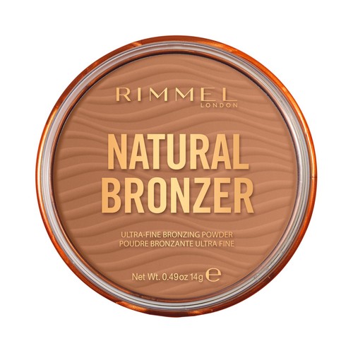 RIMMEL Natural bronzer tono 002  Maquillaje en polvo, con efecto bronceado y con acabado natural.