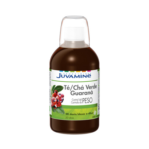 JUVAMINE Té Verde Guaraná para el control de peso  Botella de 500 ml.