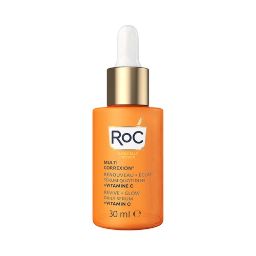 ROC Sérum de día multicorrector, especial pieles cansadas RÓC Revive + glow 30 ml.