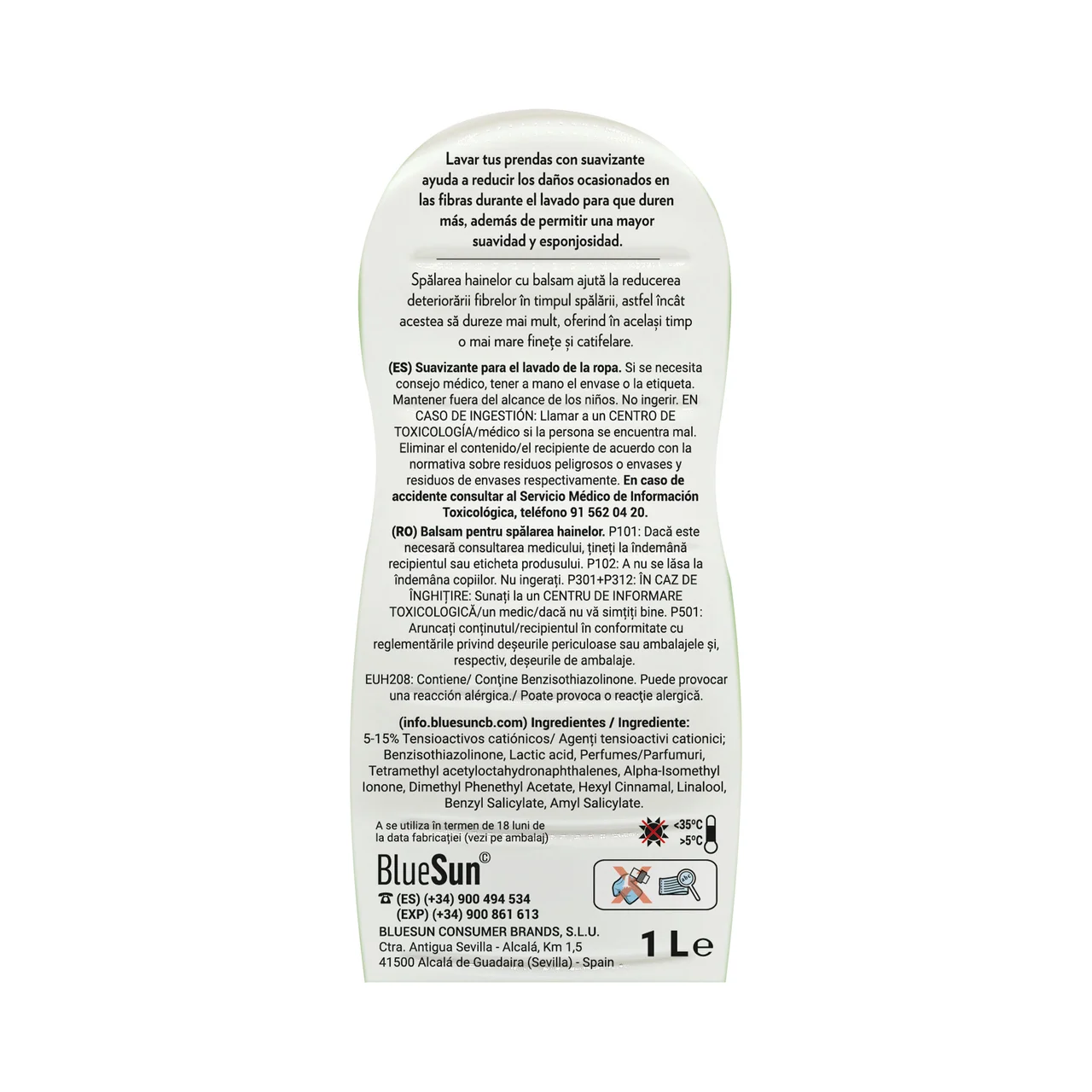 Suavizante elixir verde 1L 45 lavados