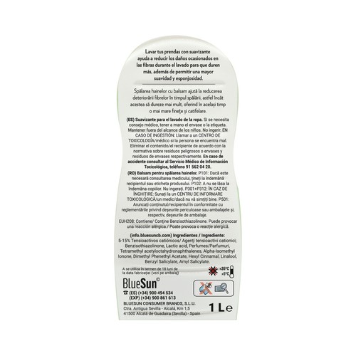 LA ANTIGUA LAVANDERA Suavizante elixir verde 1L 45 lavados