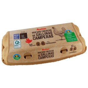 Imagen de ALCAMPO CULTIVAMOS LO BUENO Huevos de gallinas camperas clase XL y cat. A 10 uds.