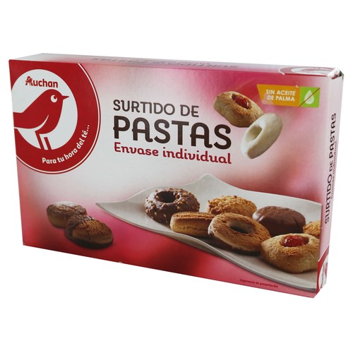Surtido de pastas PRODUCTO ALCAMPO 500 g.