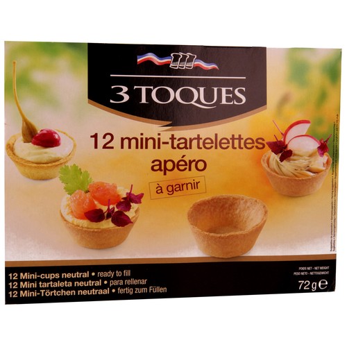 3 TOQUES Mini tartaletas 72 g.