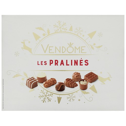 VENDÔME Surtido de bombones de chocolate rellenos de praliné 398 g.