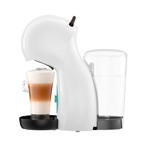 Cafetera de cápsulas DOLCE GUSTO Piccolo XS Delonghi edg210 Blanca, presión 15 bares, deposito de 0.8L.