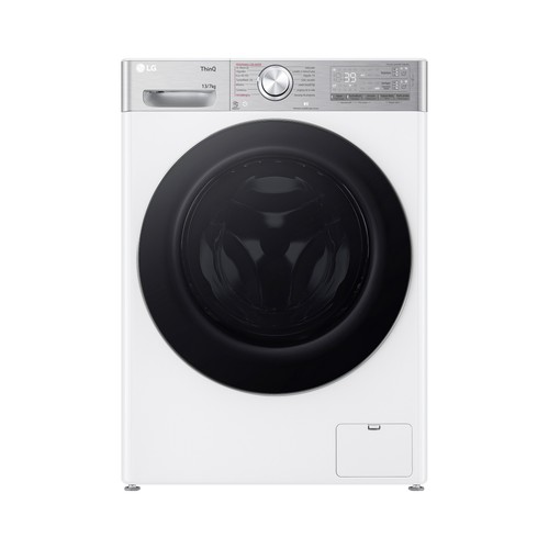 Lavadora secadora LG F4DR9513A2W, capacidad lavado/secado: 13KG/7KG, clasificación energética: A, 1400RPM, H: 85cm,A: 60cm,F: 61,5cm.