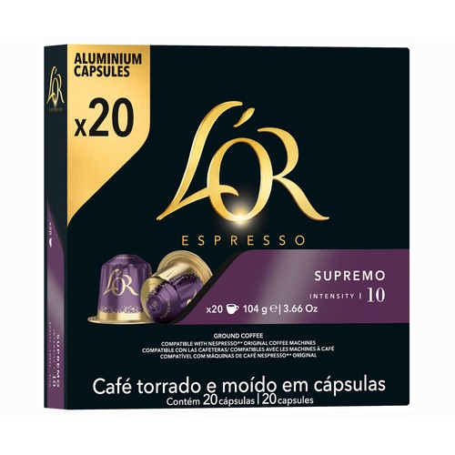 L'OR Café en cápsulas sontuoso 20 uds. 104 g.