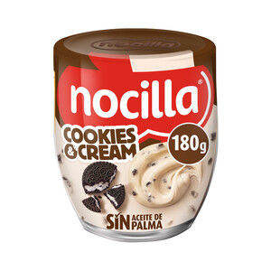 NOCILLA Crema de cacao con cookies y crema NOCILLA 180 g.