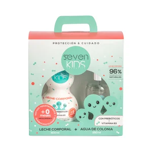 THE SEVEN KIDS COSMETICS Estuche con leche corporal (400 ml.) y agua de colonia (250 ml.) THE SEVEN KIDS COSMETICS.