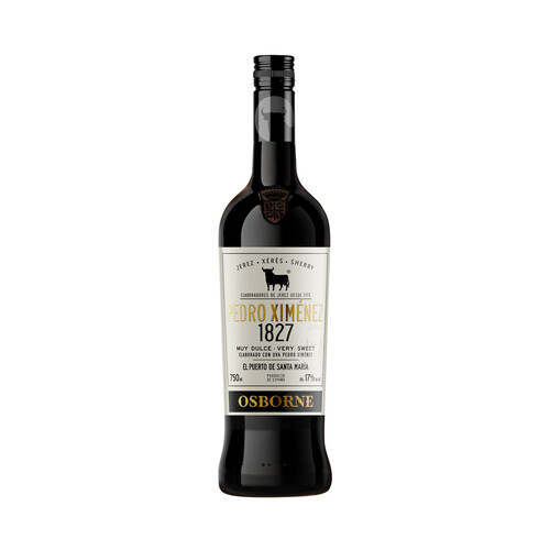 OSBORNE 1827 Vino muy dulce con D.O. Jerez - Xéréz - Sherry botella de 75 cl.