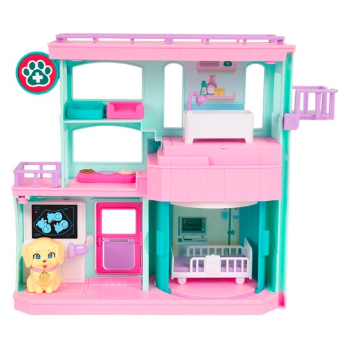 LITTLE LIVE PETS Casita de juguete mascotas Mama Surprise Families - Baby Care Clinic + 5 Años