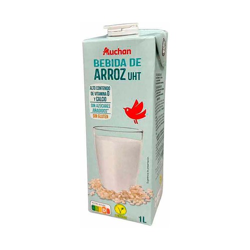Bebida de arroz con alto contenido de calcio y vitamina D PRODUCTO ALCAMPO 1 l.