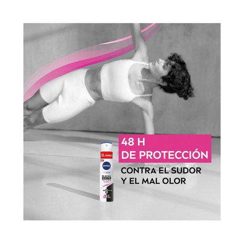 NIVEA Original black & white invisible Desodorante en spray para mujer con fórmula secado rápido 250 ml.