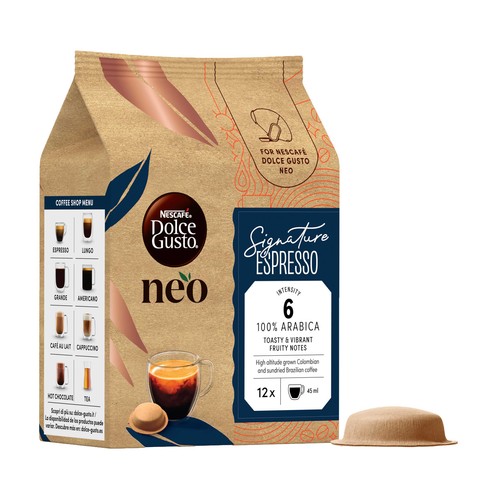 DOLCE GUSTO NEO Café cápsulas signature espresso 12 uds. 90 g.